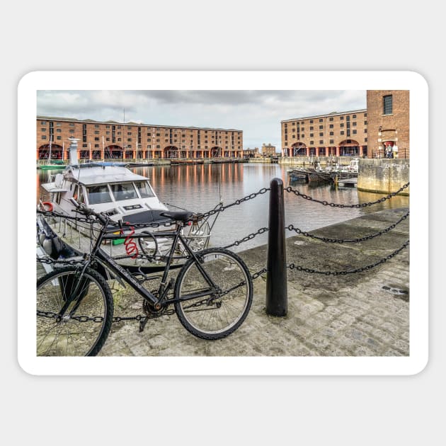 Albert Dock, Liverpool, England Sticker by millroadgirl